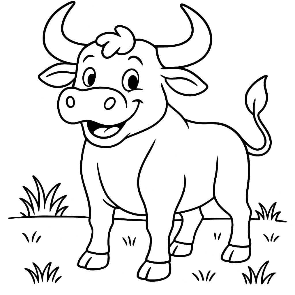 Toro da colorare