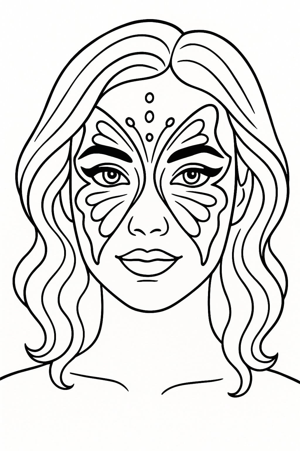 Trucco artistico da colorare