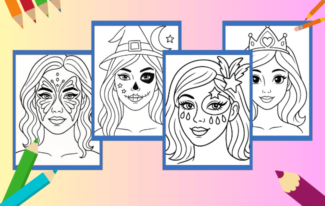 Trucco da colorare
