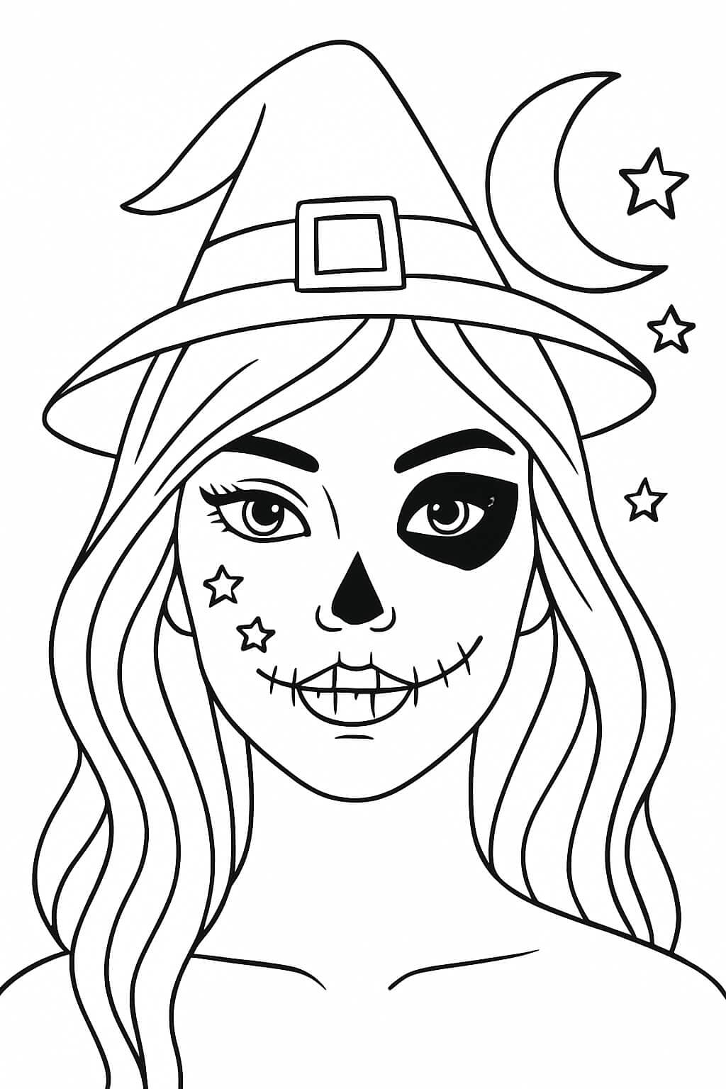 Trucco da fata da colorare