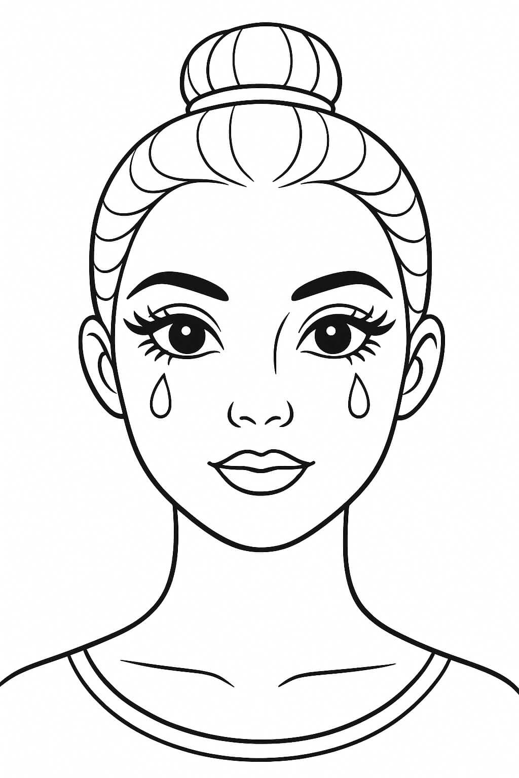 Trucco da gatto da colorare