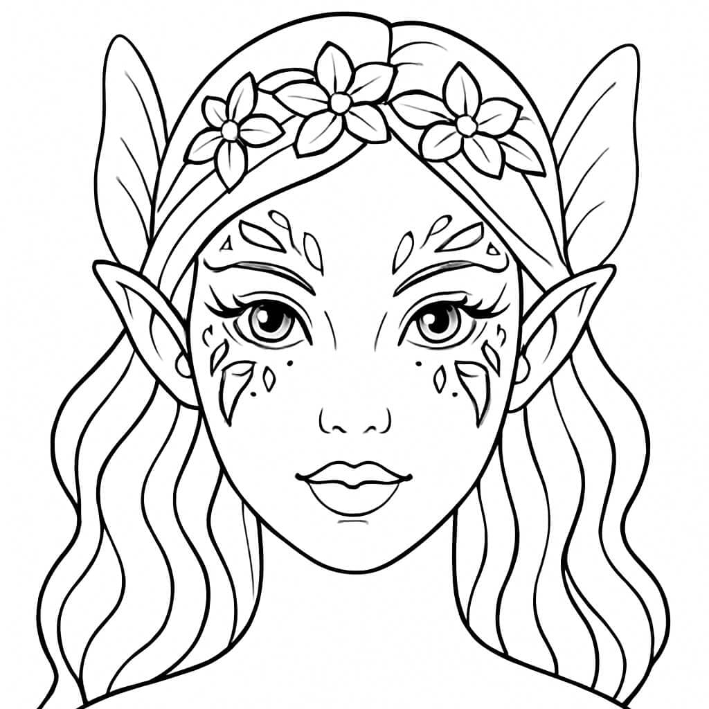 Trucco da sposa da colorare