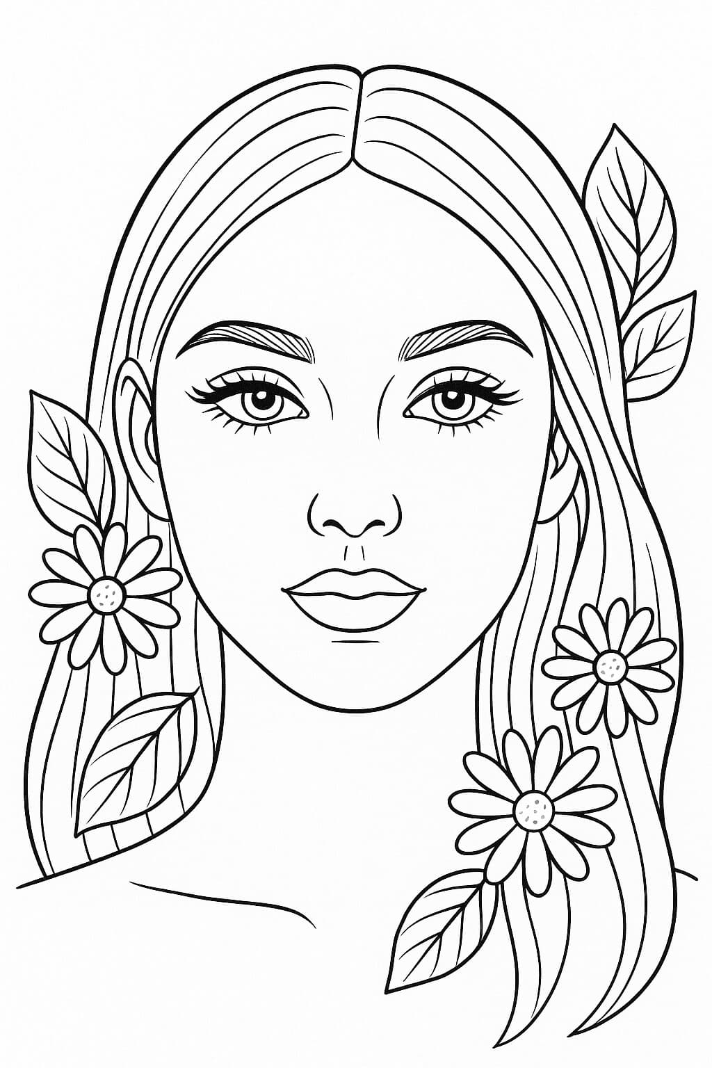 Trucco di carnevale da colorare