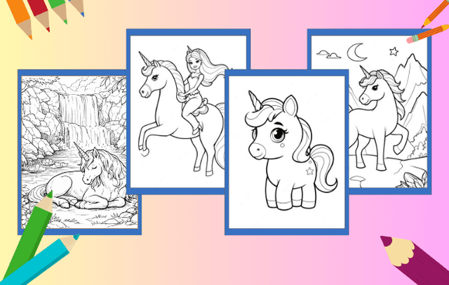 Unicorni da colorare