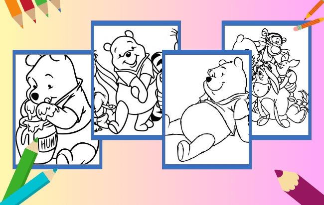 Winnie Pooh da colorare