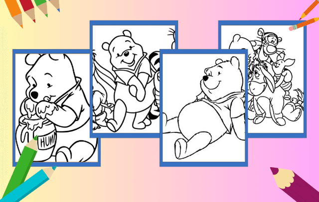 Winnie Pooh da colorare
