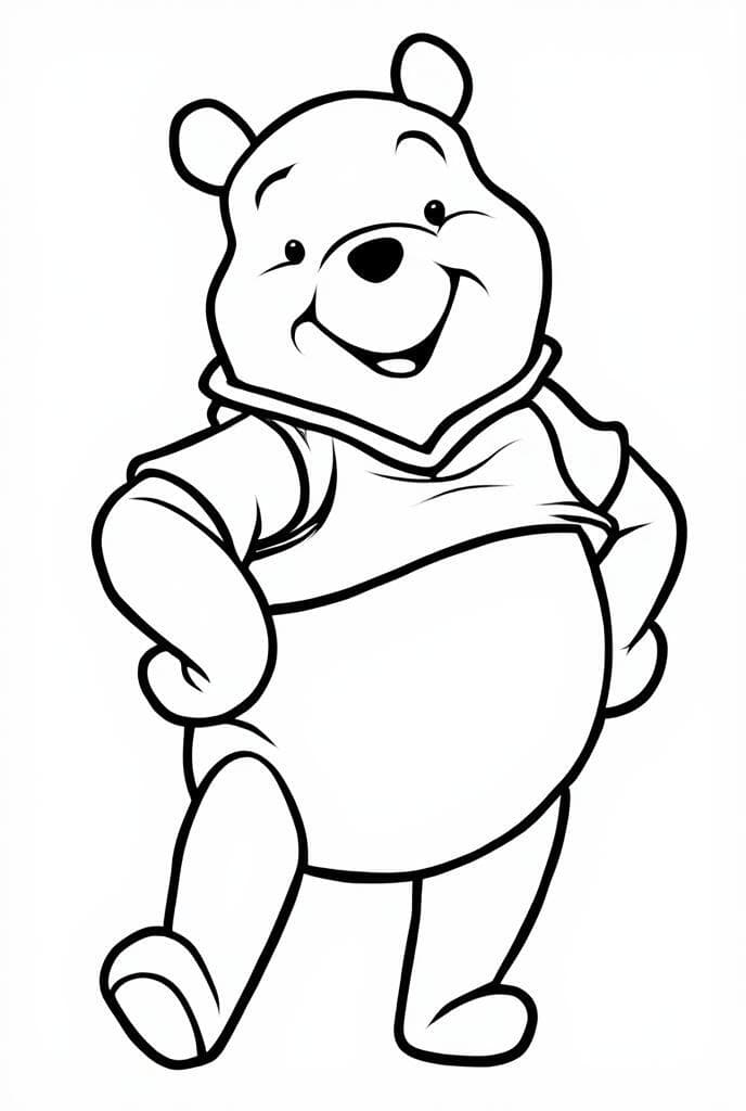 Winnie Pooh da colorare